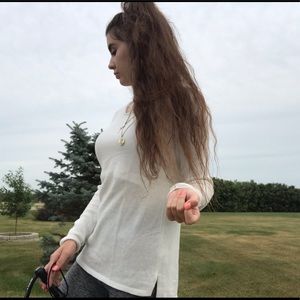 White Old Navy shirt